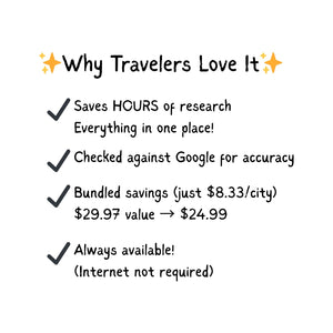 Europe Travel Guide Bundle – Paris, London & Rome | Digital Excel Itineraries