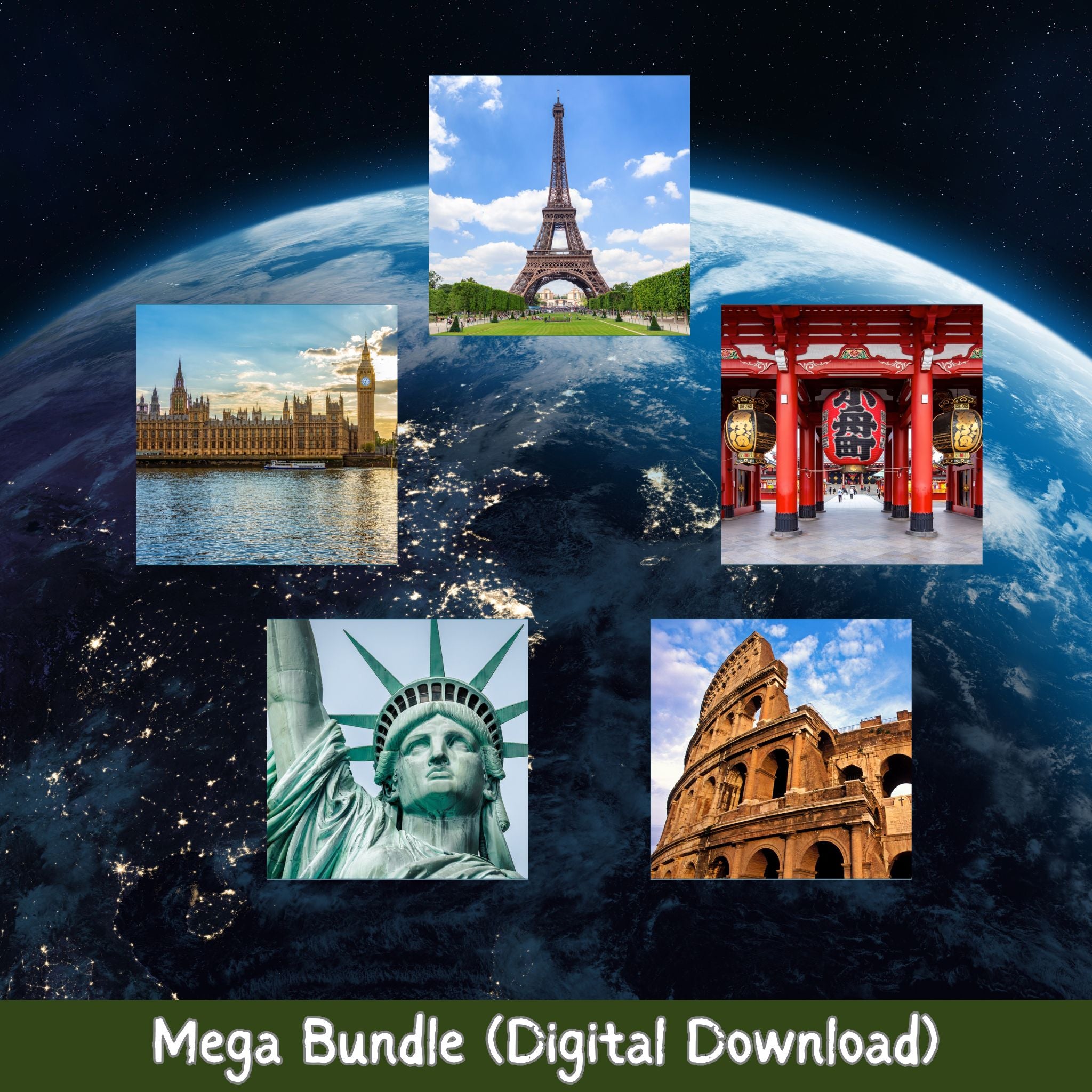All 5 City Travel Guides Bundle – Paris, London, Rome, New York & Tokyo | Digital Excel Itineraries